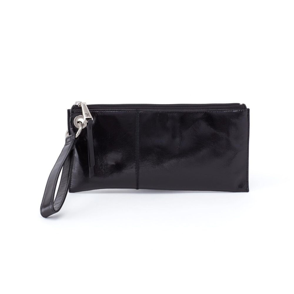 6039 Vida Leather Wristlet Wallets with Card Slots & Zip Pocket - Clutch